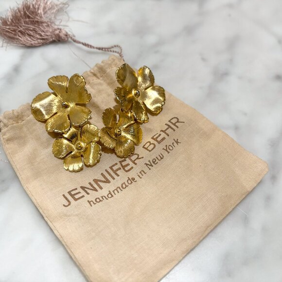 Jennifer Behr Collette Earrings – Gold – Like New – $100 - Picture 1 of 9